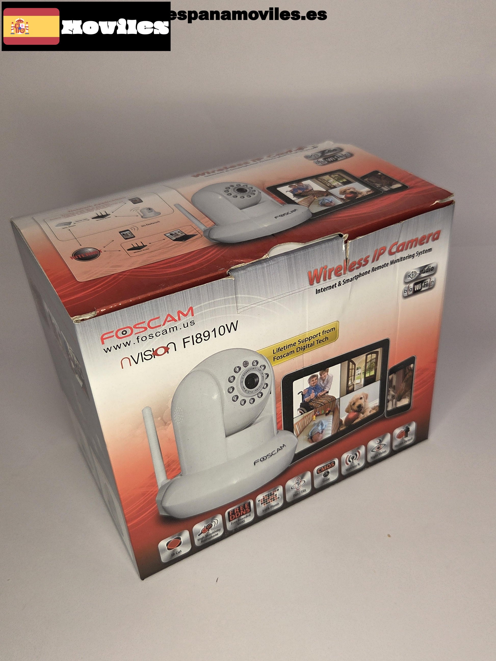 Cámara IP Foscam FI8910W Blanca