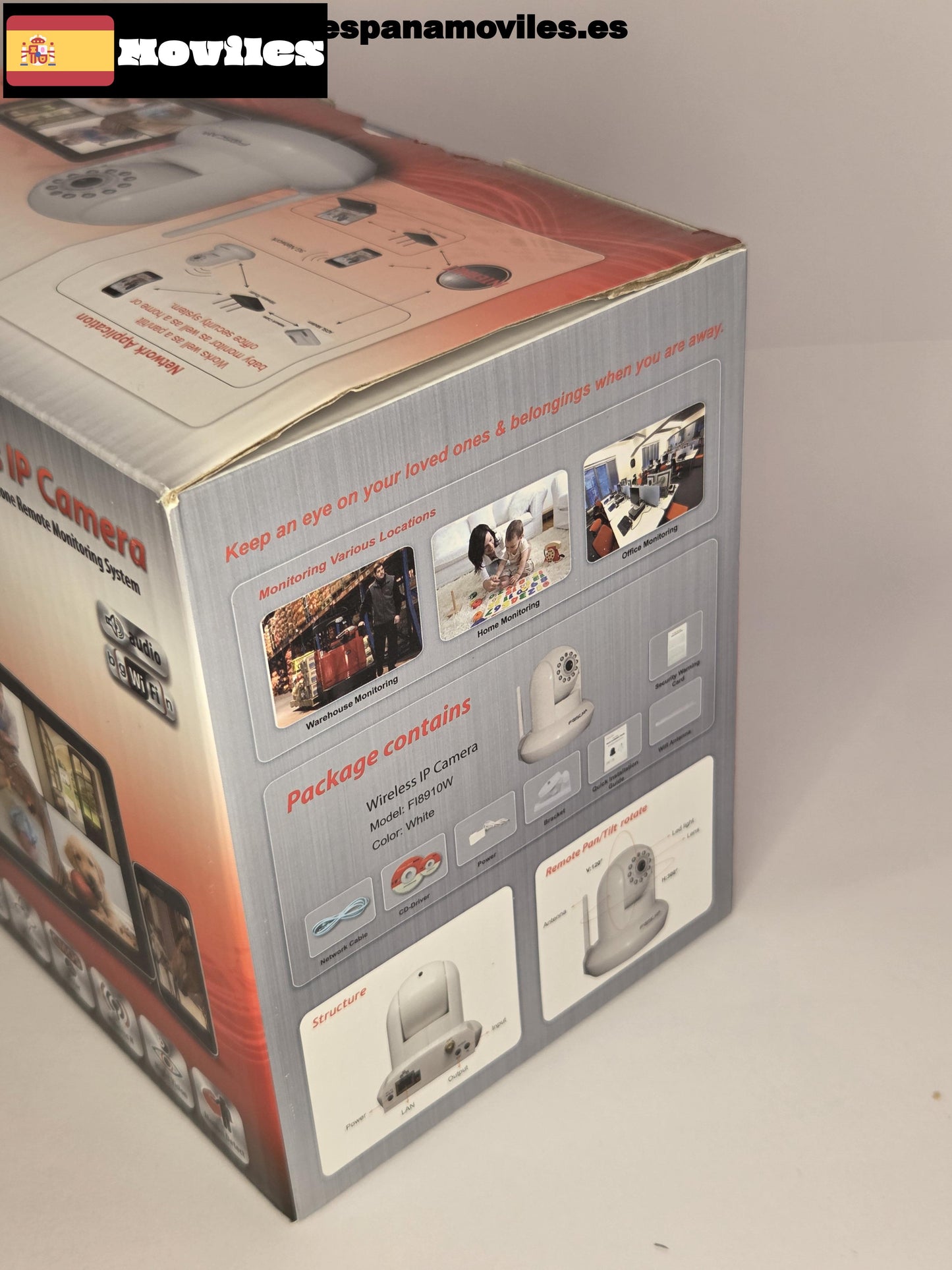 Cámara IP Foscam FI8910W Blanca