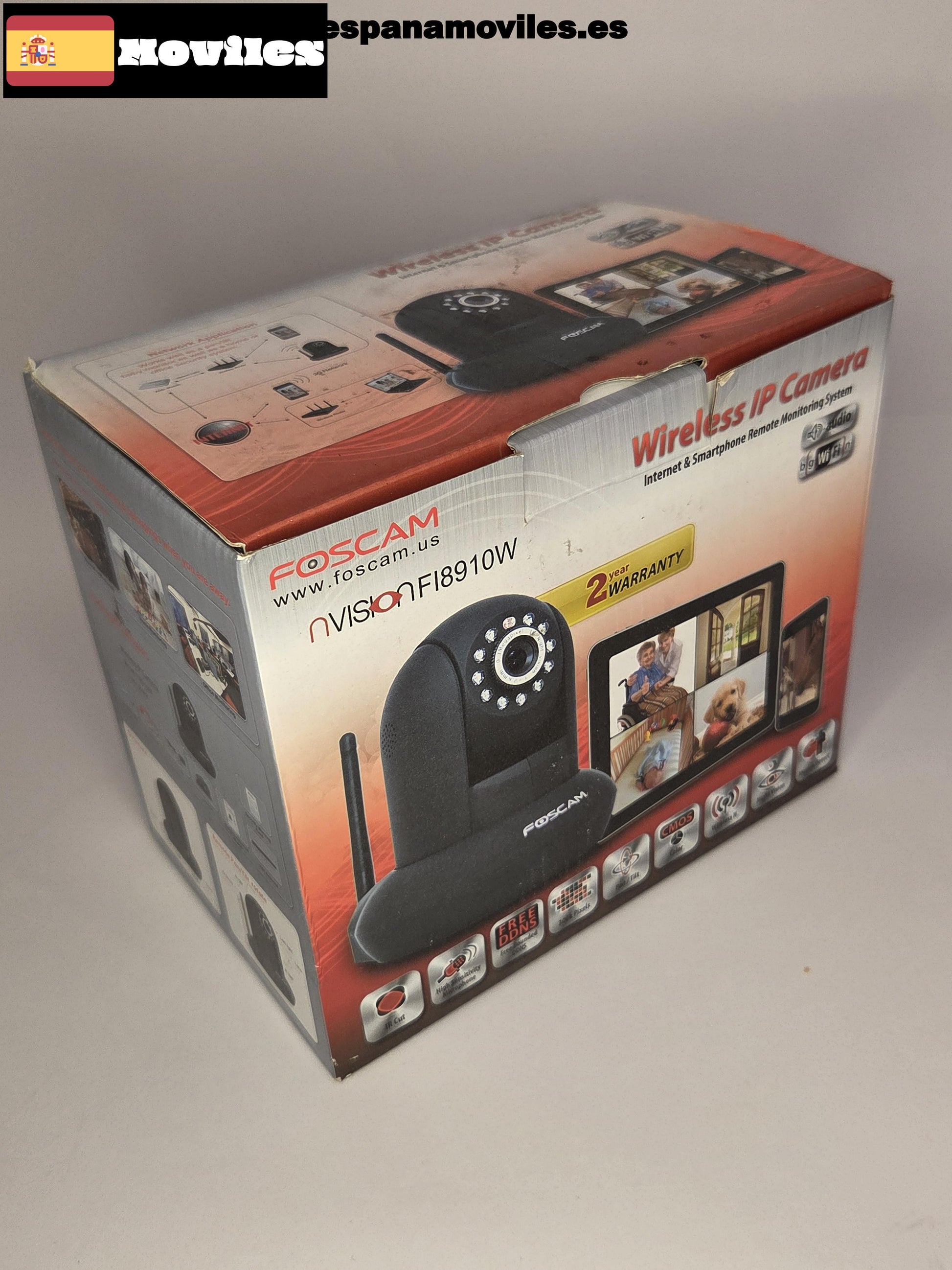 Cámara IP Foscam FI8910W Negra
