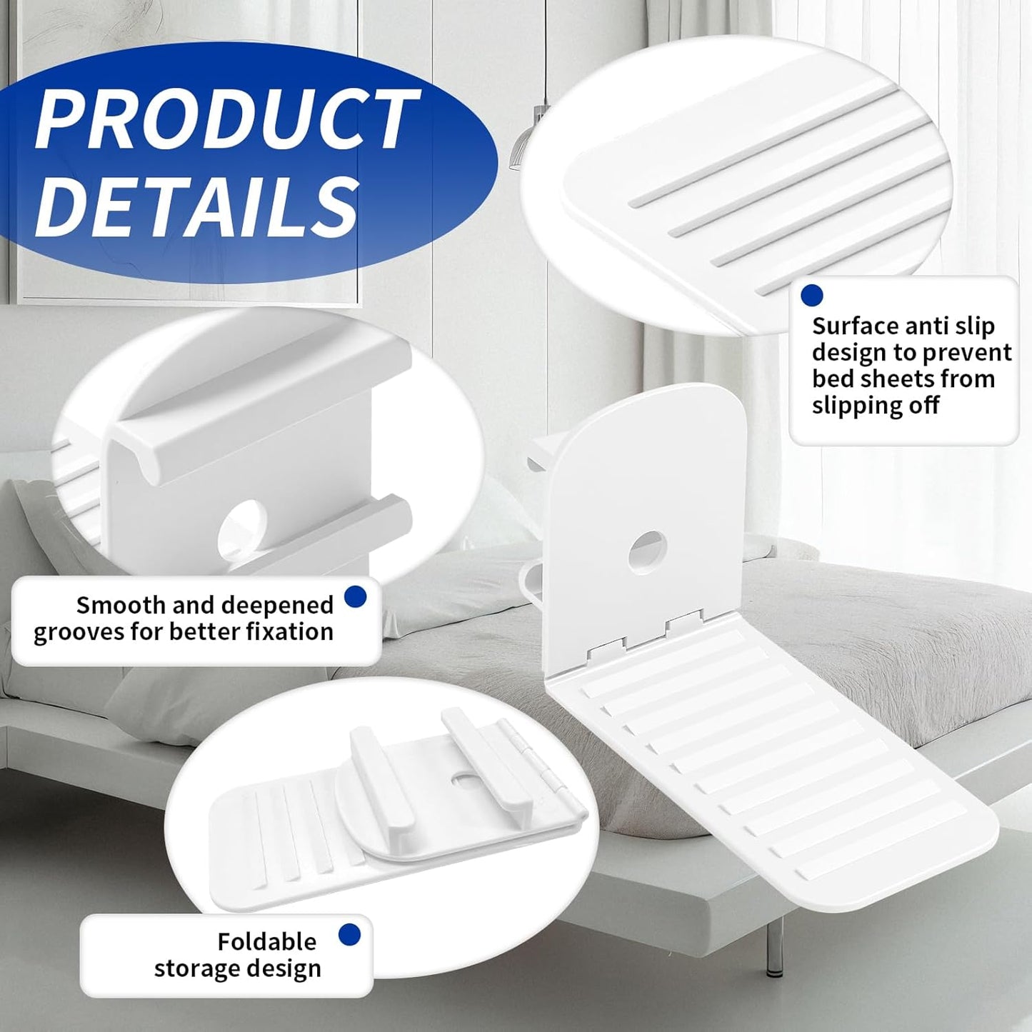 Sujetador de sábanas bajeras – 4 unidades