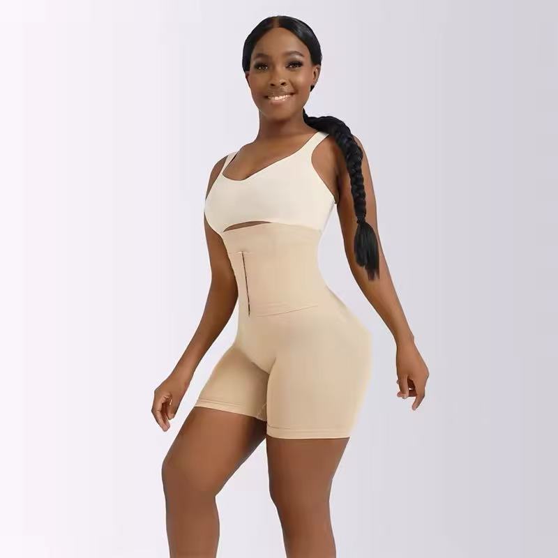 Braga faja reductora con control de abdomen y cintura alta beige M/L