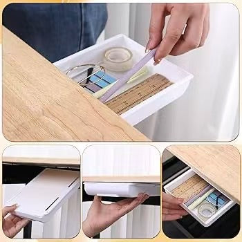 Organizador de almacenamiento bajo escritorio