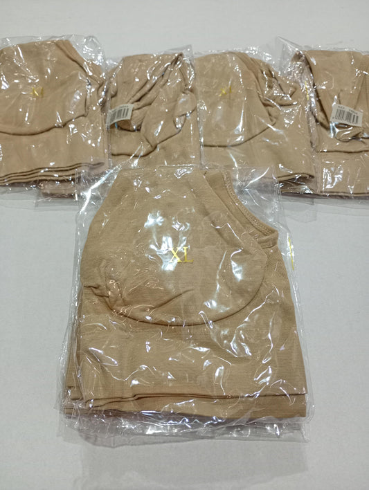 Sujetador deportiva sin costuras beige L/XL