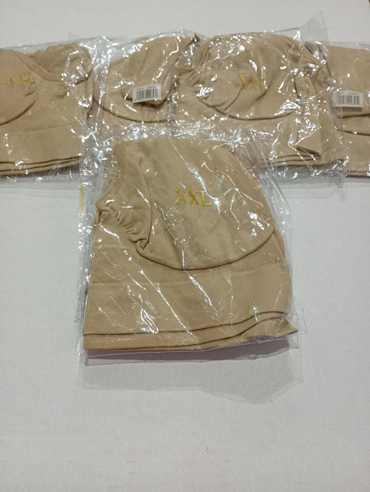 Sujetador deportiva sin costuras beige XL/XXL